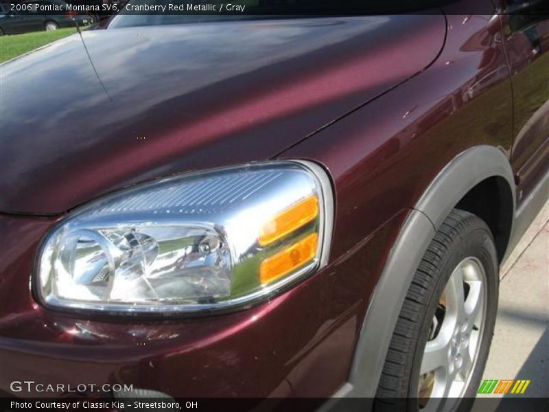 Cranberry Red Metallic / Gray 2006 Pontiac Montana SV6
