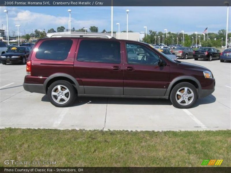 Cranberry Red Metallic / Gray 2006 Pontiac Montana SV6