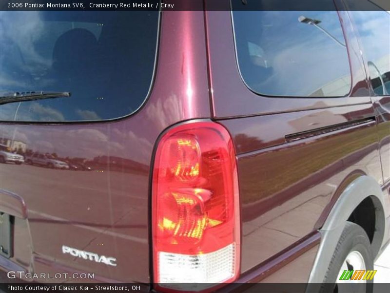 Cranberry Red Metallic / Gray 2006 Pontiac Montana SV6