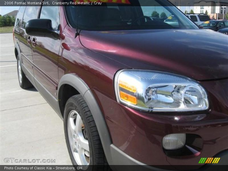 Cranberry Red Metallic / Gray 2006 Pontiac Montana SV6
