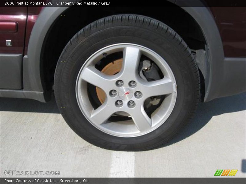 Cranberry Red Metallic / Gray 2006 Pontiac Montana SV6