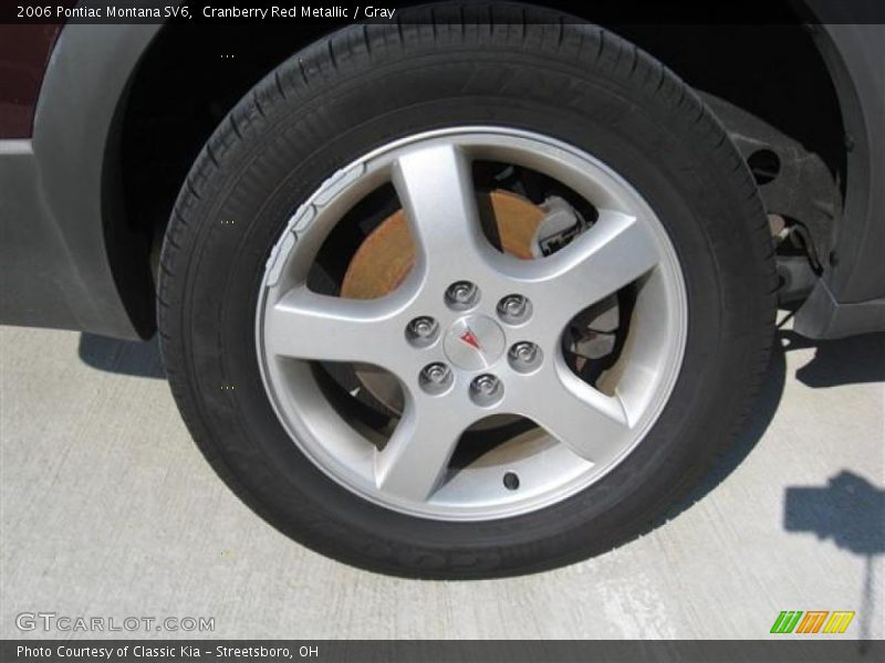 Cranberry Red Metallic / Gray 2006 Pontiac Montana SV6