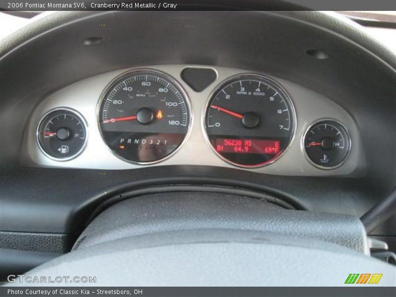 Cranberry Red Metallic / Gray 2006 Pontiac Montana SV6