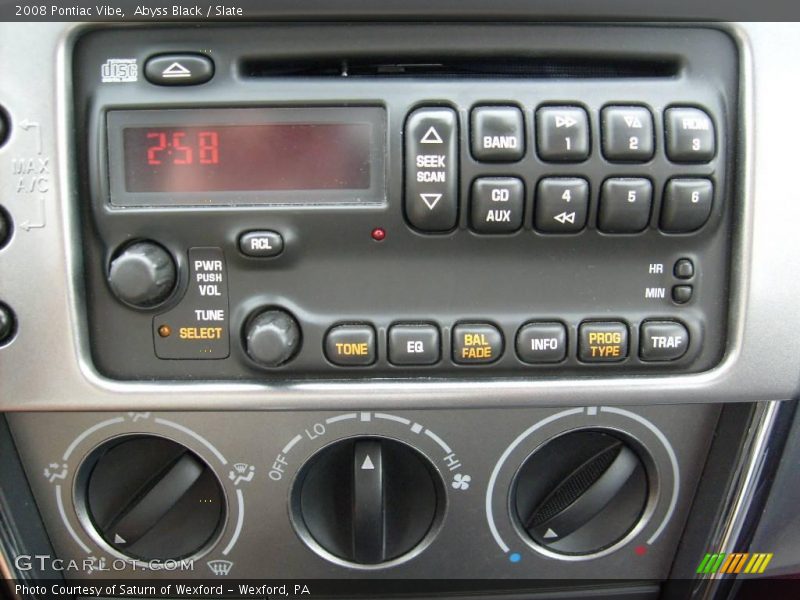Abyss Black / Slate 2008 Pontiac Vibe