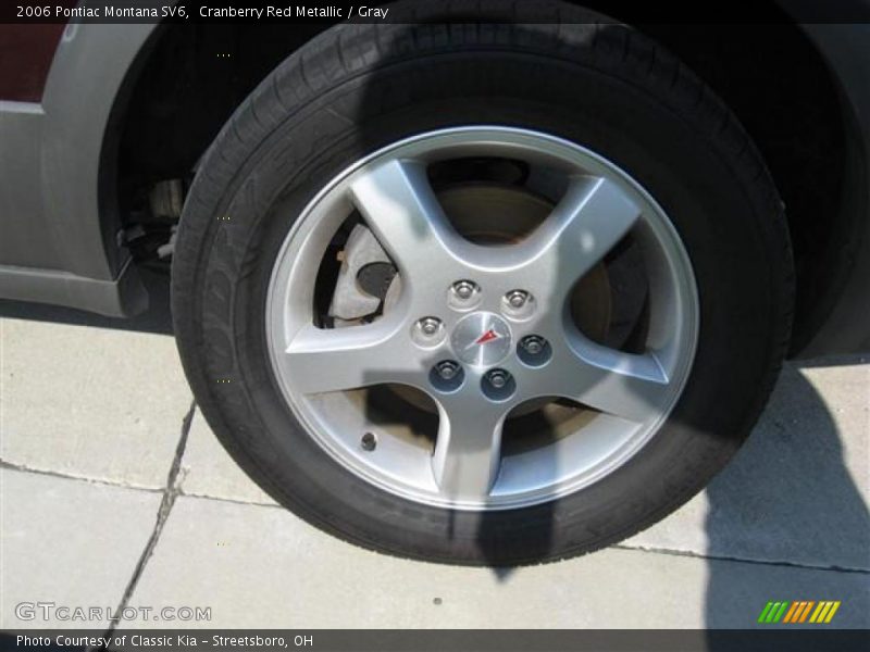 Cranberry Red Metallic / Gray 2006 Pontiac Montana SV6