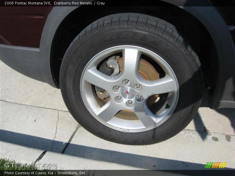 Cranberry Red Metallic / Gray 2006 Pontiac Montana SV6