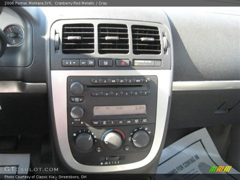 Cranberry Red Metallic / Gray 2006 Pontiac Montana SV6