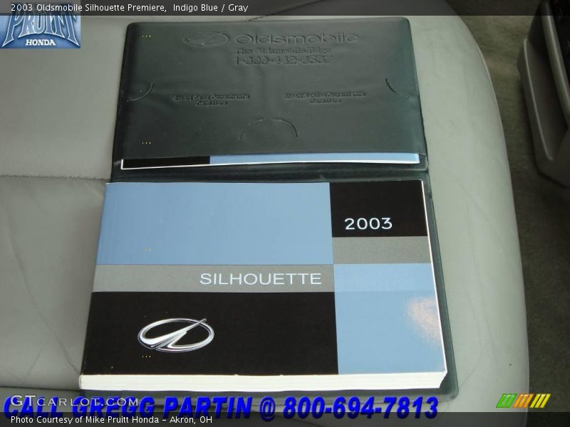 Indigo Blue / Gray 2003 Oldsmobile Silhouette Premiere