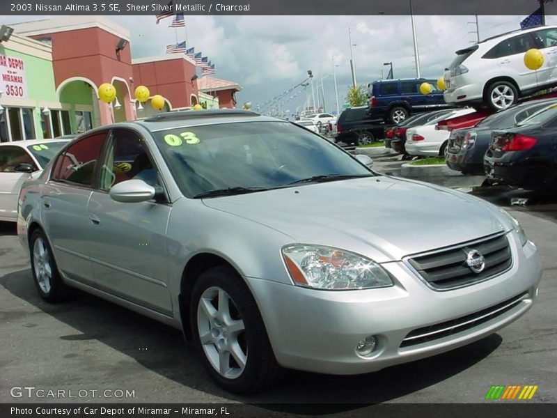 Sheer Silver Metallic / Charcoal 2003 Nissan Altima 3.5 SE