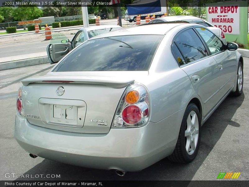 Sheer Silver Metallic / Charcoal 2003 Nissan Altima 3.5 SE