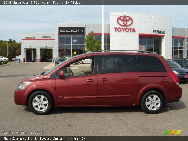 Autumn Red Metallic / Beige 2004 Nissan Quest 3.5 SL