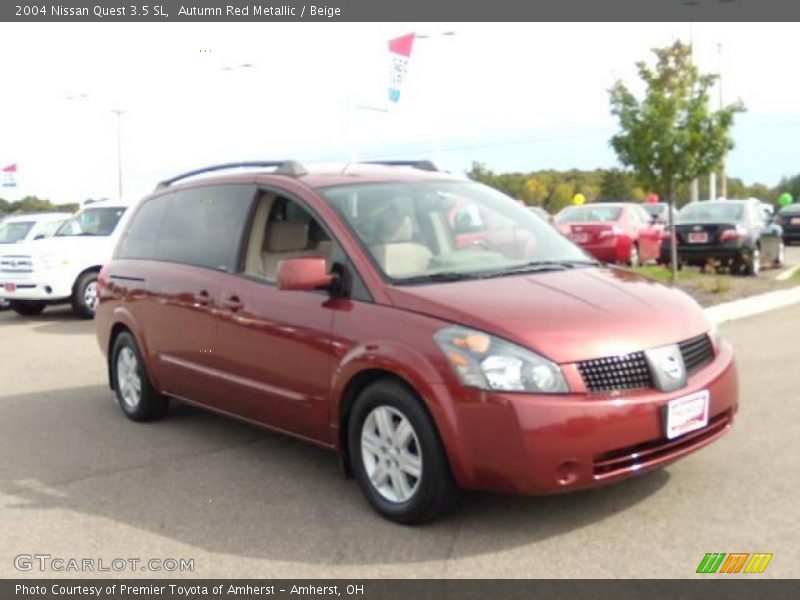 Autumn Red Metallic / Beige 2004 Nissan Quest 3.5 SL