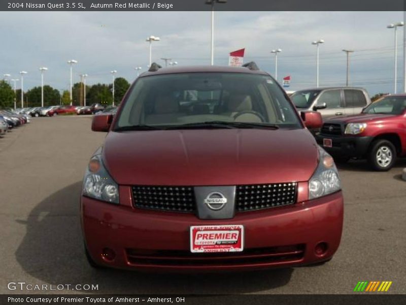 Autumn Red Metallic / Beige 2004 Nissan Quest 3.5 SL