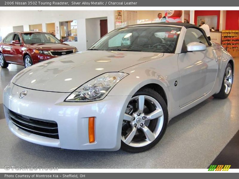 Silver Alloy Metallic / Charcoal Leather 2006 Nissan 350Z Touring Roadster