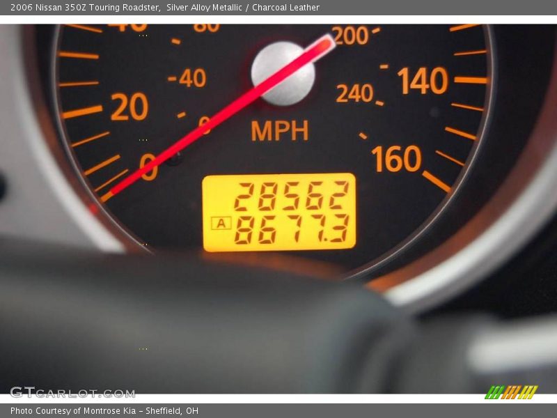 Silver Alloy Metallic / Charcoal Leather 2006 Nissan 350Z Touring Roadster