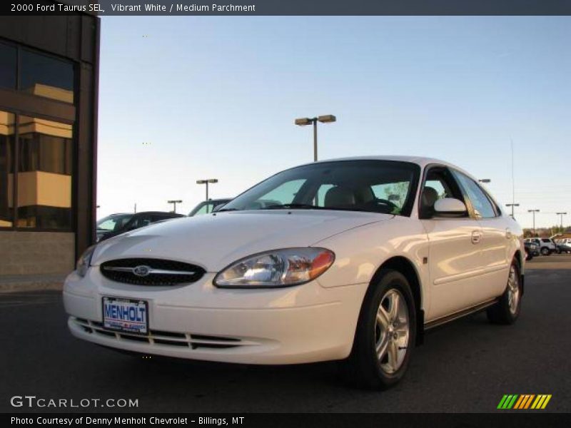 Vibrant White / Medium Parchment 2000 Ford Taurus SEL