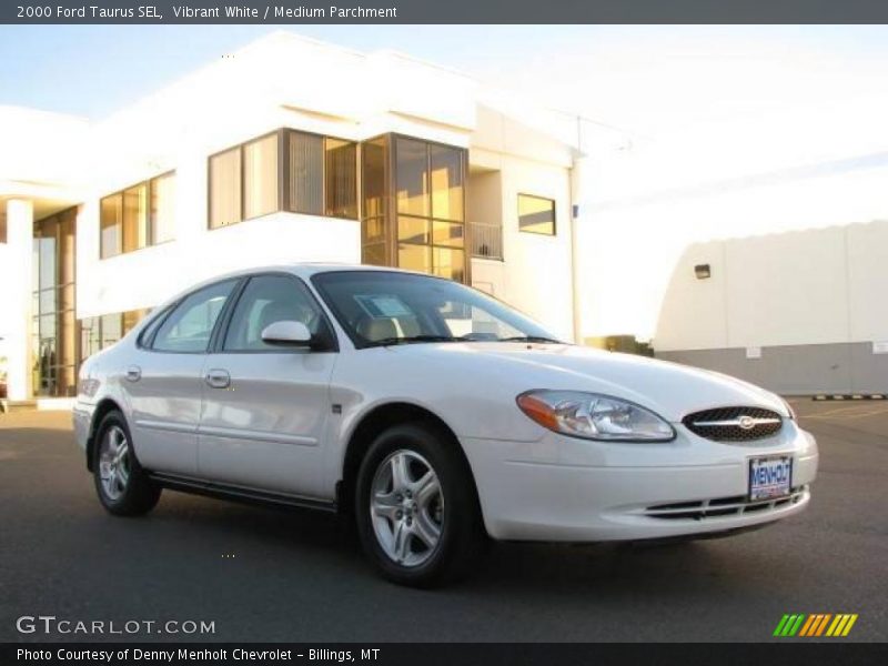 Vibrant White / Medium Parchment 2000 Ford Taurus SEL