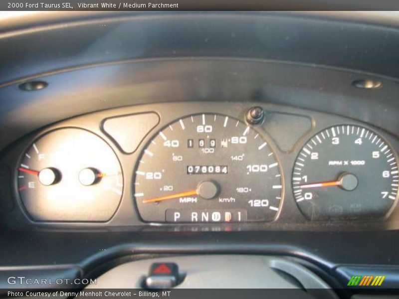 Vibrant White / Medium Parchment 2000 Ford Taurus SEL
