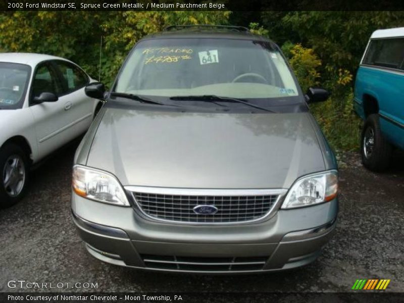 Spruce Green Metallic / Medium Parchment Beige 2002 Ford Windstar SE
