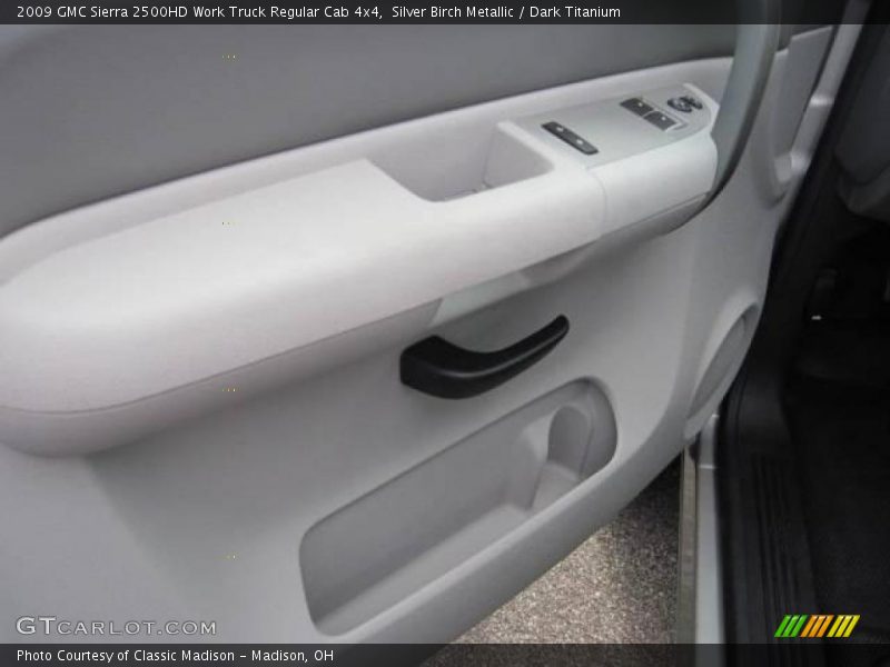 Silver Birch Metallic / Dark Titanium 2009 GMC Sierra 2500HD Work Truck Regular Cab 4x4