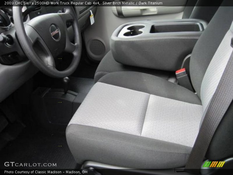 Silver Birch Metallic / Dark Titanium 2009 GMC Sierra 2500HD Work Truck Regular Cab 4x4