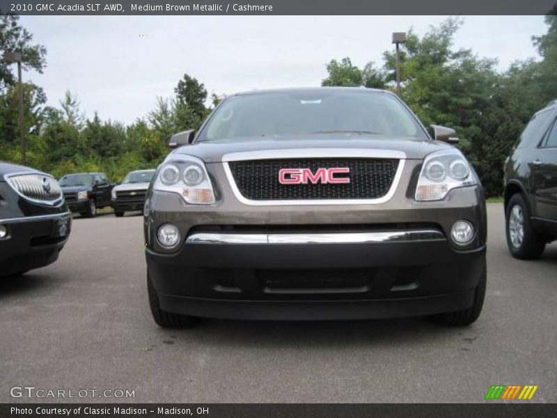 Medium Brown Metallic / Cashmere 2010 GMC Acadia SLT AWD