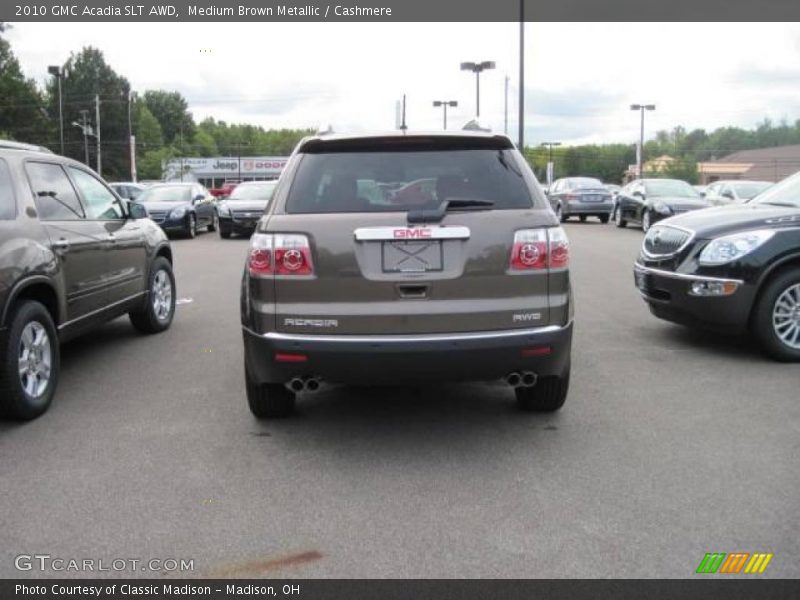 Medium Brown Metallic / Cashmere 2010 GMC Acadia SLT AWD