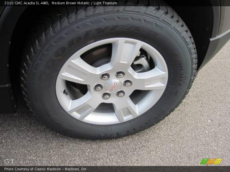Medium Brown Metallic / Light Titanium 2010 GMC Acadia SL AWD