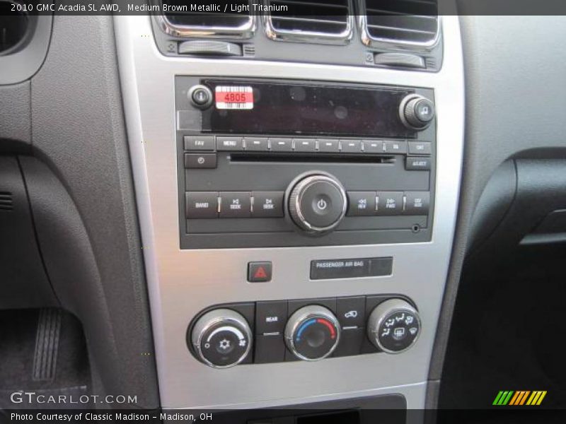 Medium Brown Metallic / Light Titanium 2010 GMC Acadia SL AWD