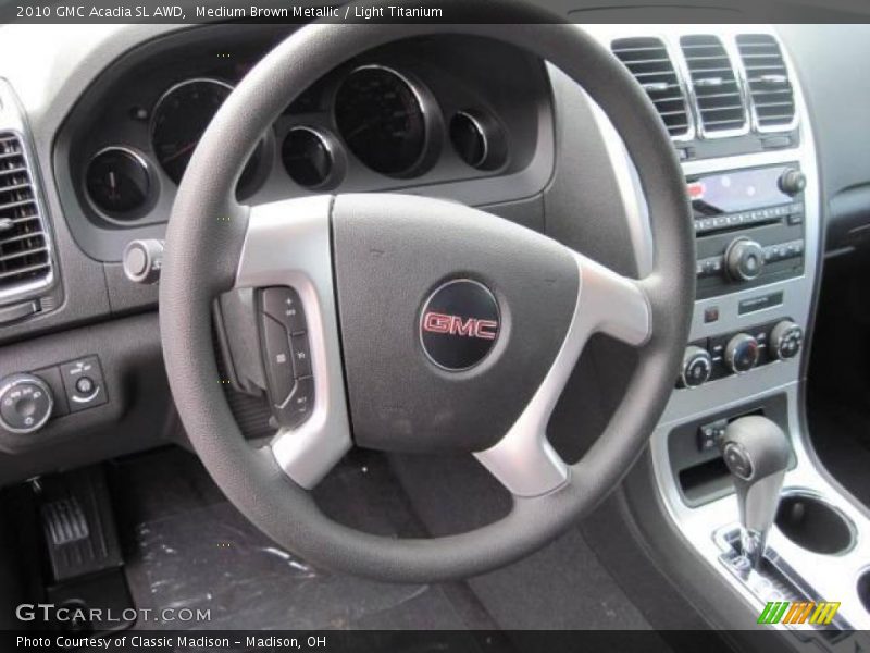 Medium Brown Metallic / Light Titanium 2010 GMC Acadia SL AWD