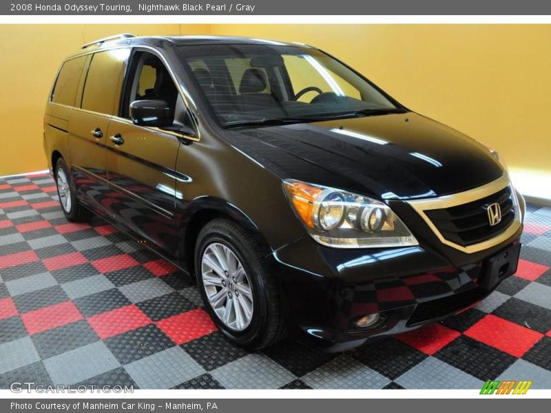 Nighthawk Black Pearl / Gray 2008 Honda Odyssey Touring