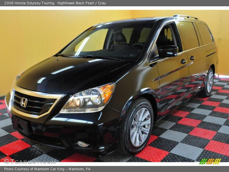 Nighthawk Black Pearl / Gray 2008 Honda Odyssey Touring