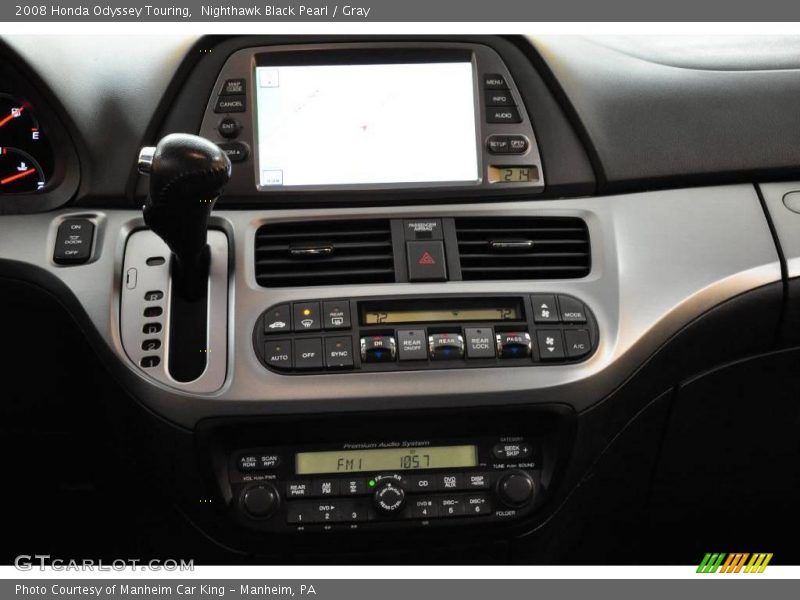 Nighthawk Black Pearl / Gray 2008 Honda Odyssey Touring
