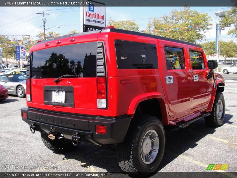 Victory Red / Ebony Black 2007 Hummer H2 SUV