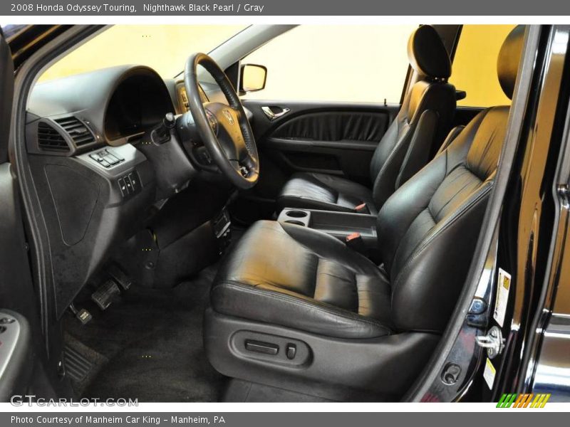 Nighthawk Black Pearl / Gray 2008 Honda Odyssey Touring