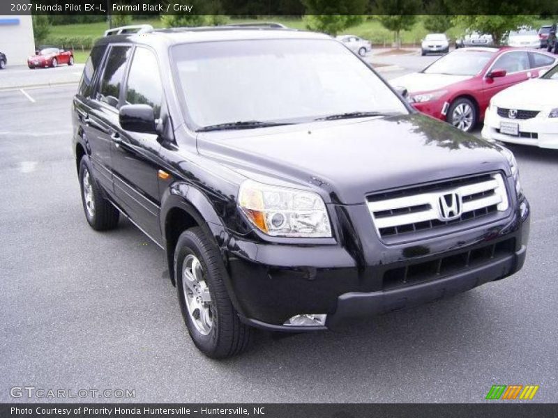 Formal Black / Gray 2007 Honda Pilot EX-L