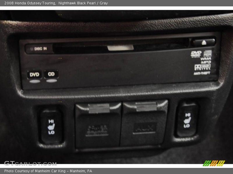 Nighthawk Black Pearl / Gray 2008 Honda Odyssey Touring