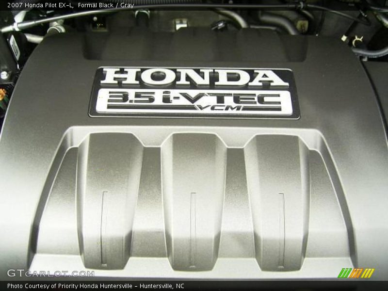 Formal Black / Gray 2007 Honda Pilot EX-L