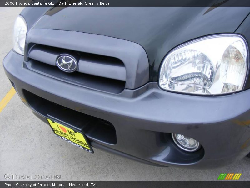 Dark Emerald Green / Beige 2006 Hyundai Santa Fe GLS