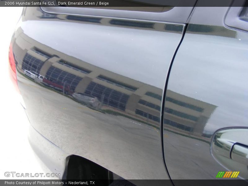 Dark Emerald Green / Beige 2006 Hyundai Santa Fe GLS