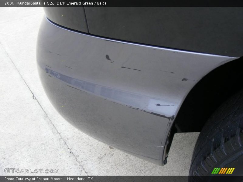Dark Emerald Green / Beige 2006 Hyundai Santa Fe GLS