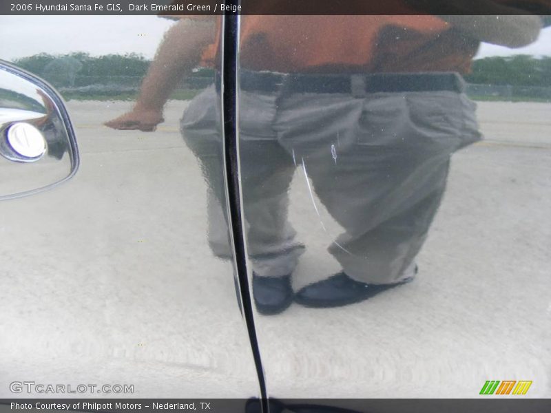 Dark Emerald Green / Beige 2006 Hyundai Santa Fe GLS