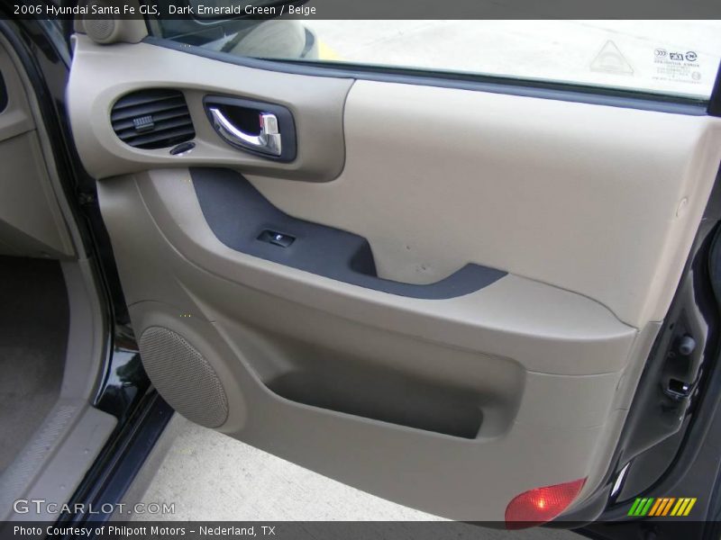Dark Emerald Green / Beige 2006 Hyundai Santa Fe GLS