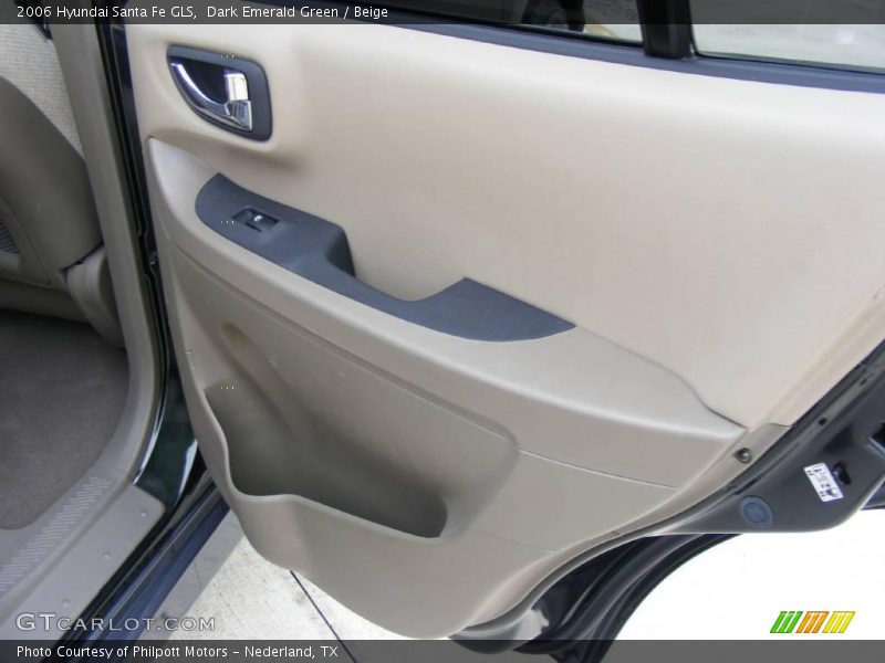 Dark Emerald Green / Beige 2006 Hyundai Santa Fe GLS