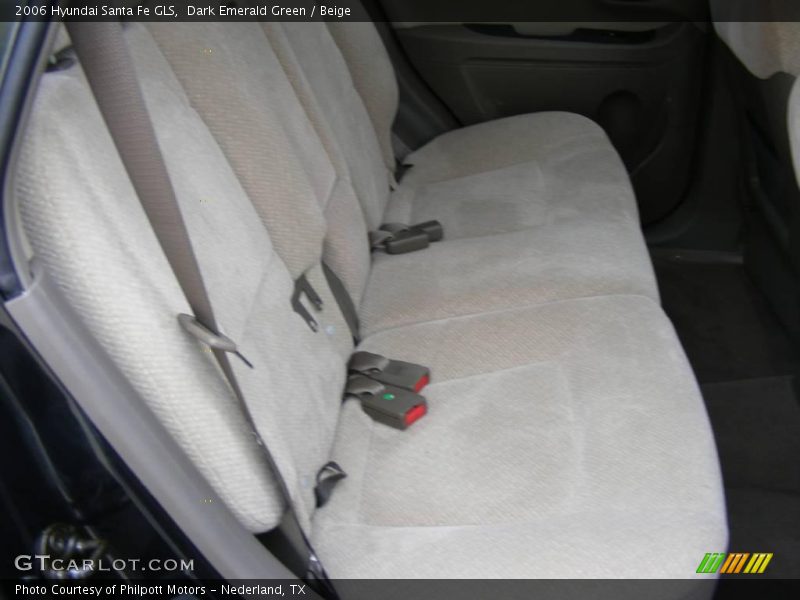 Dark Emerald Green / Beige 2006 Hyundai Santa Fe GLS