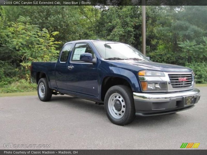 Navy Blue / Ebony 2009 GMC Canyon SLE Extended Cab