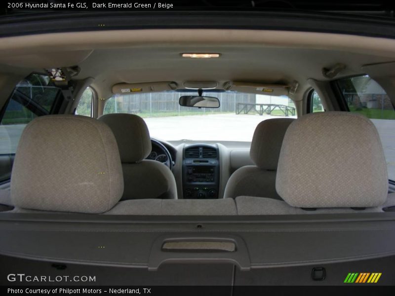 Dark Emerald Green / Beige 2006 Hyundai Santa Fe GLS