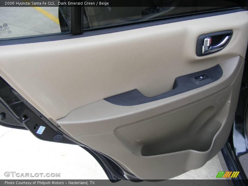 Dark Emerald Green / Beige 2006 Hyundai Santa Fe GLS
