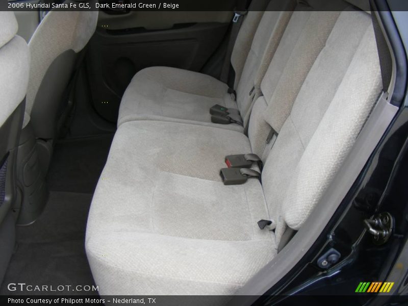 Dark Emerald Green / Beige 2006 Hyundai Santa Fe GLS