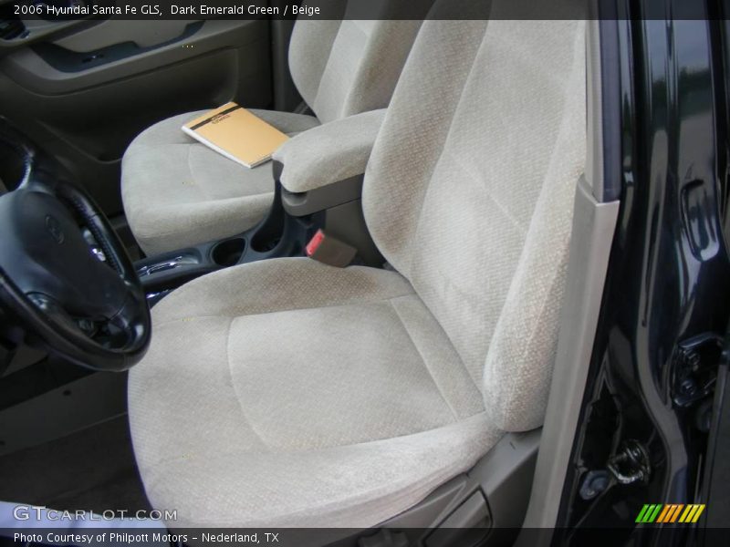 Dark Emerald Green / Beige 2006 Hyundai Santa Fe GLS